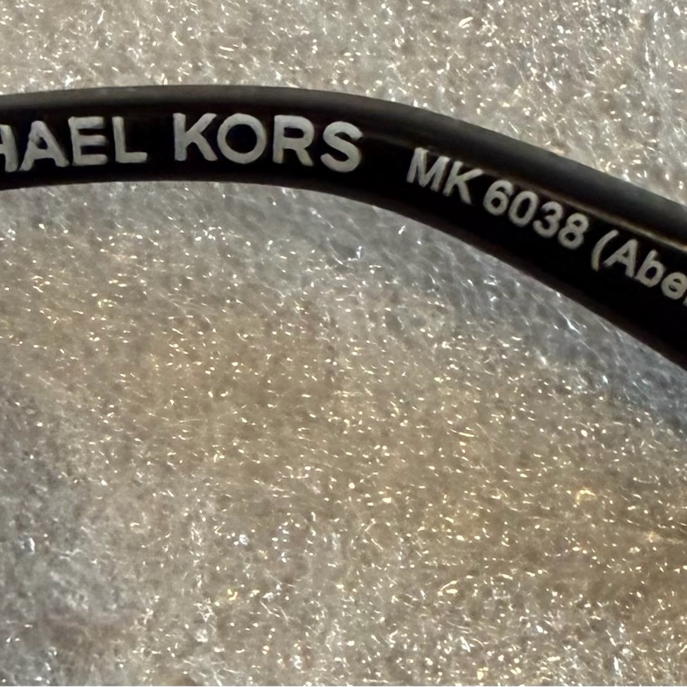 Michael Kors  ABELA MK 6038 Black Square Sunglasses with Dark Lenses - Picture 4 of 9